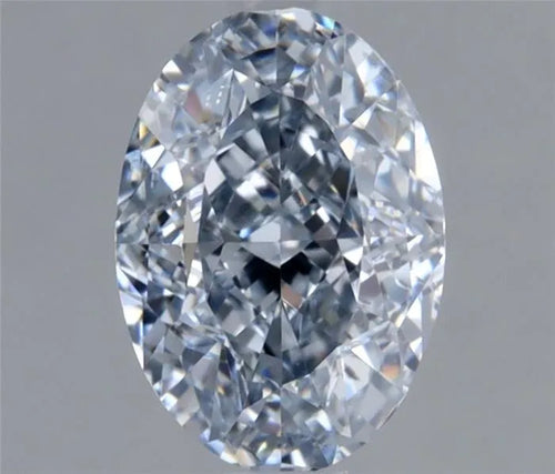 1.02ct Oval Natural Diamond (Colour Fancy Intense Blue, Clarity VS2, GIA Certified)