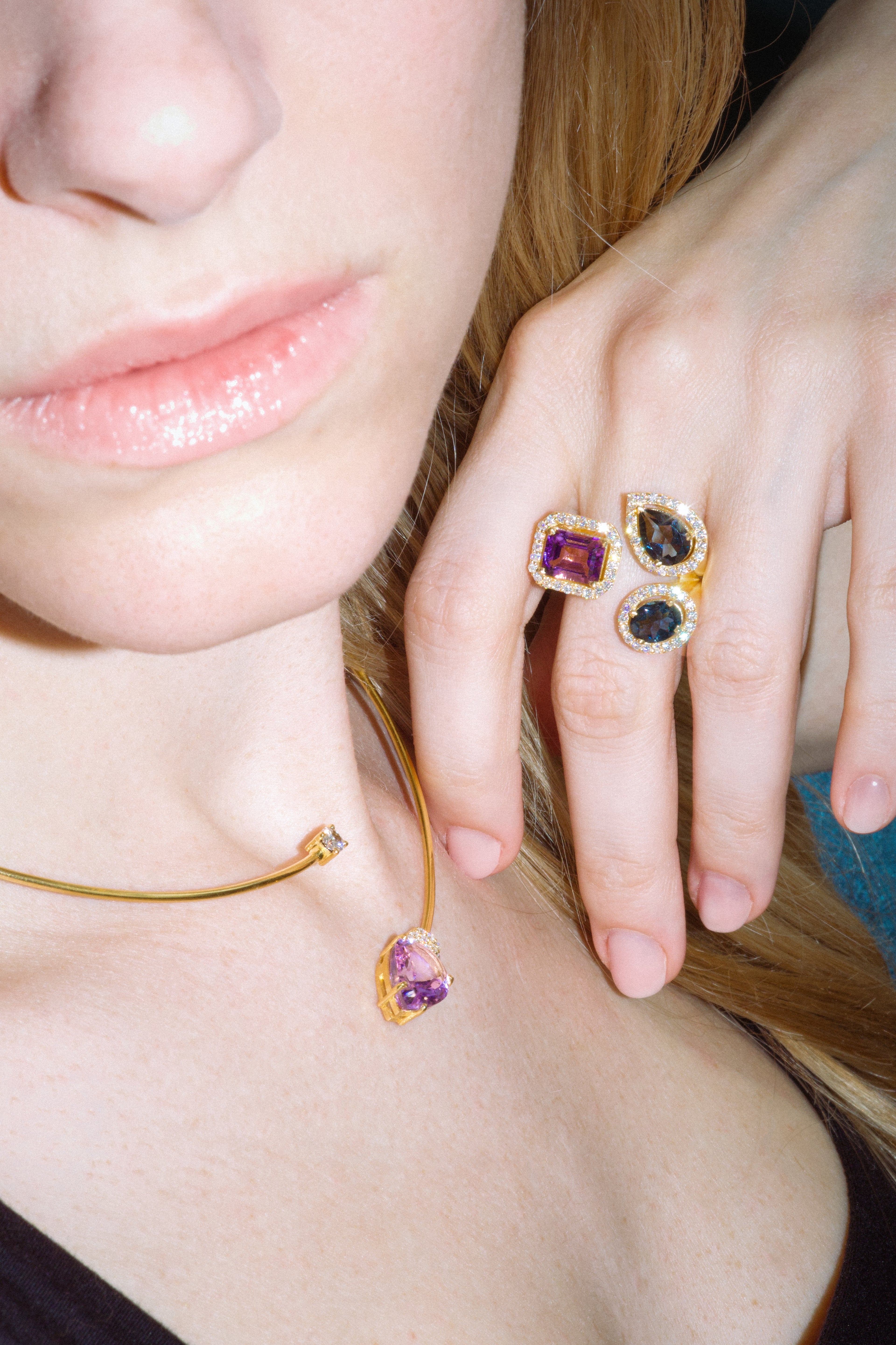 Anello Tre gemme