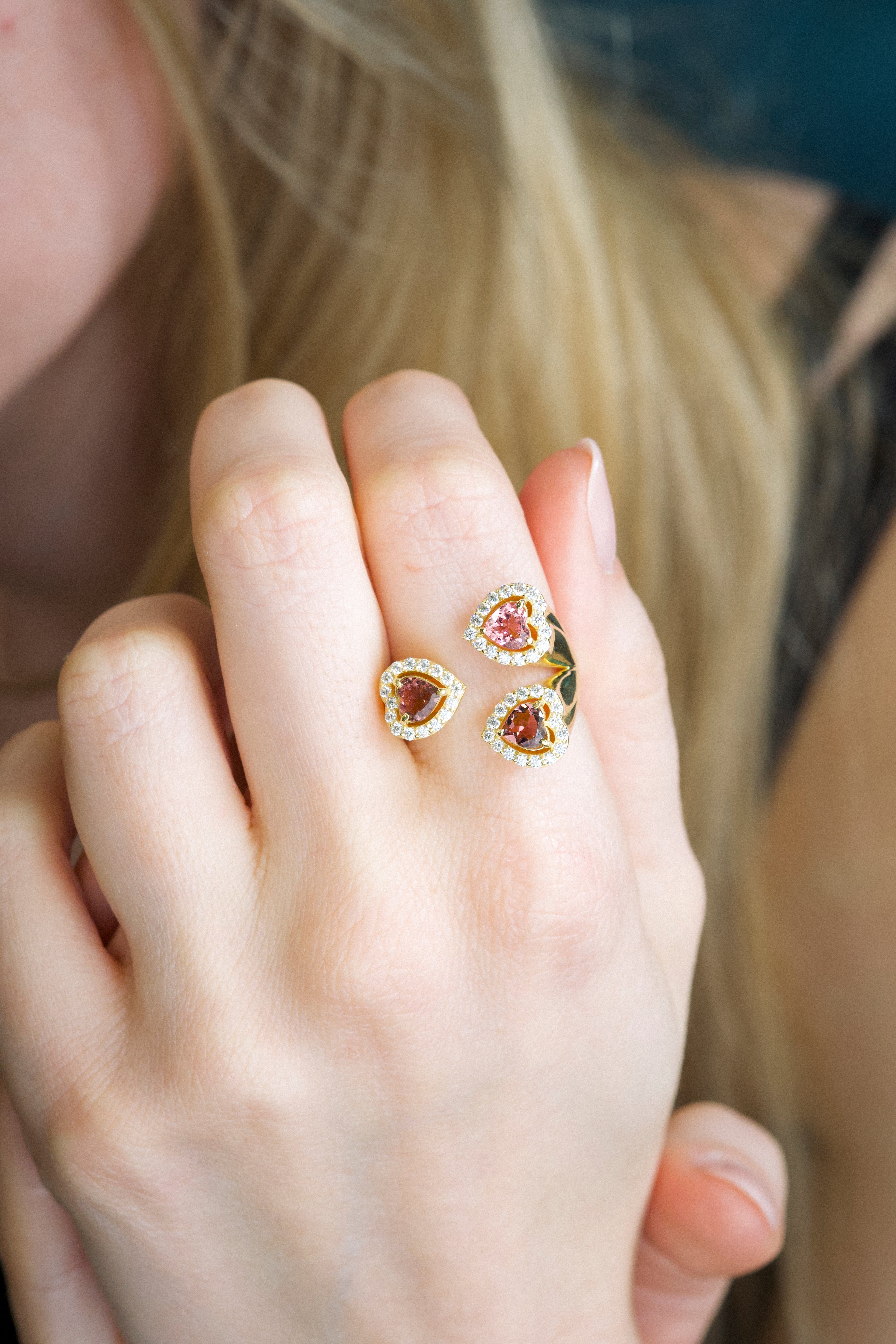Anello Tre gemme