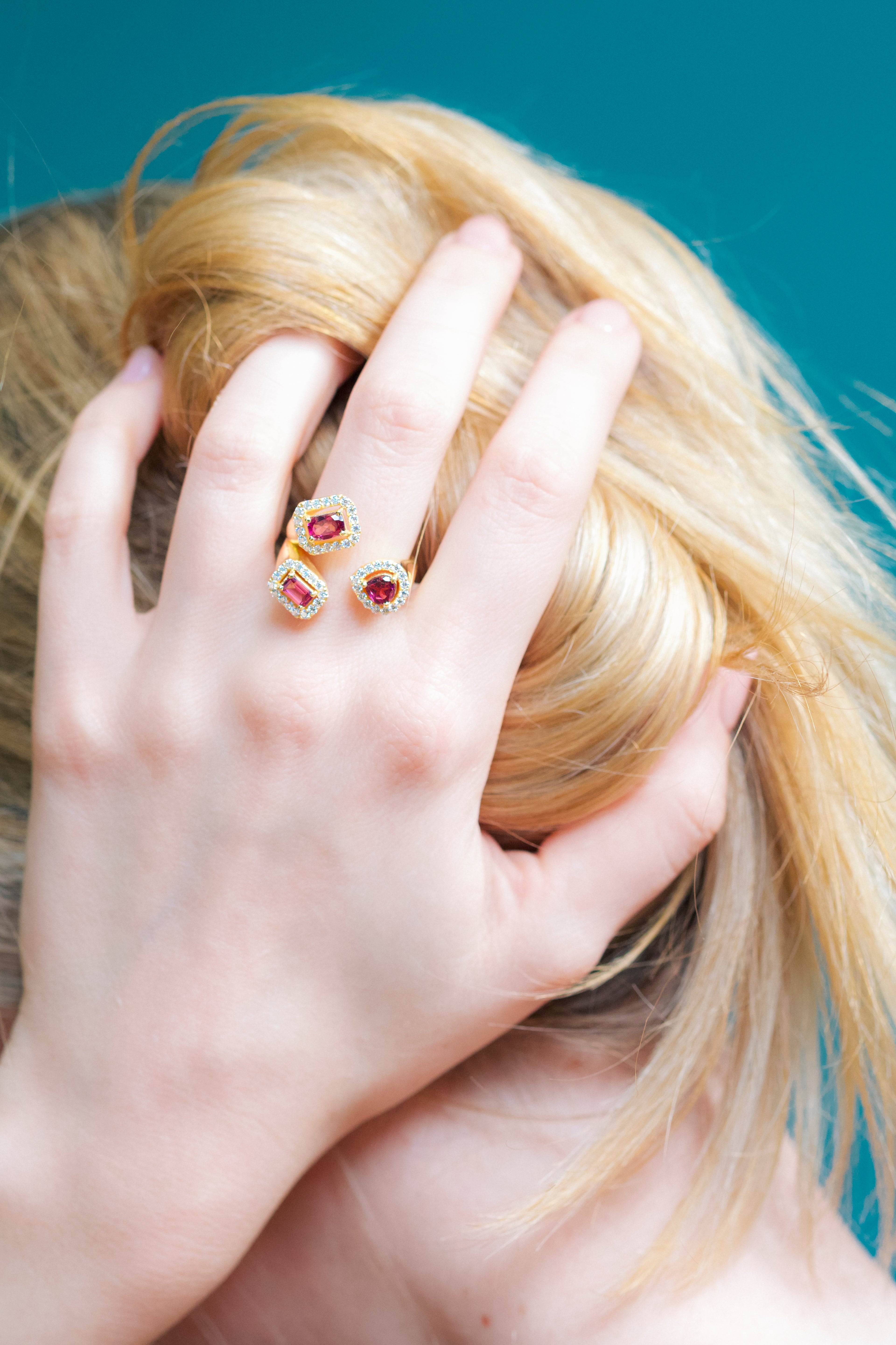 Anello Tre gemme