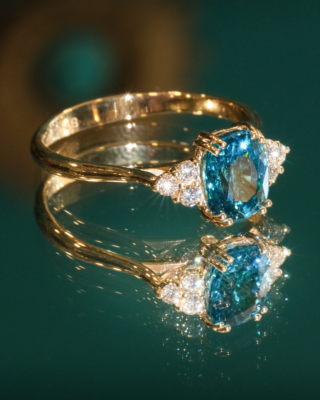 Anello Blue Zircon