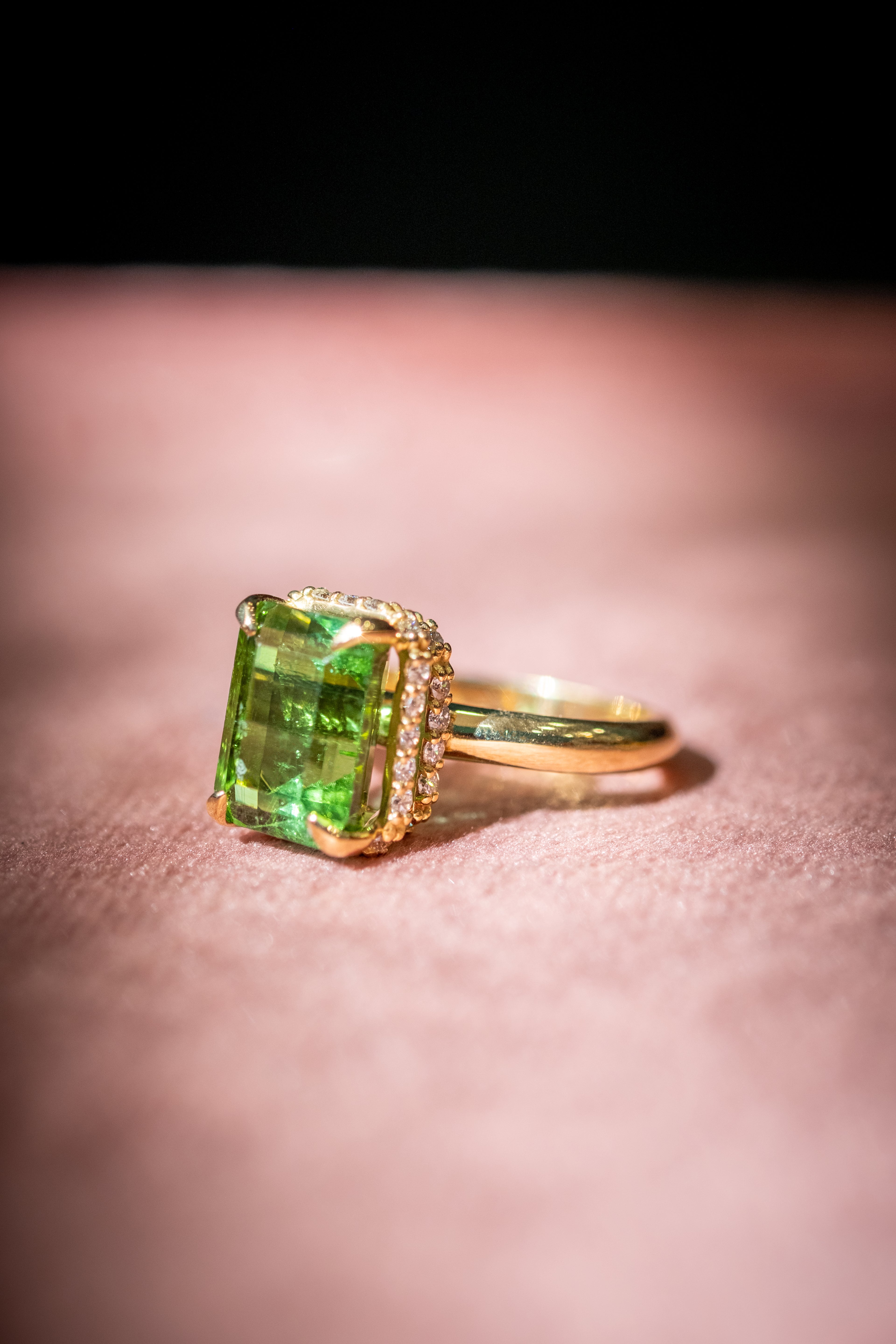 Anello Aurora Verde
