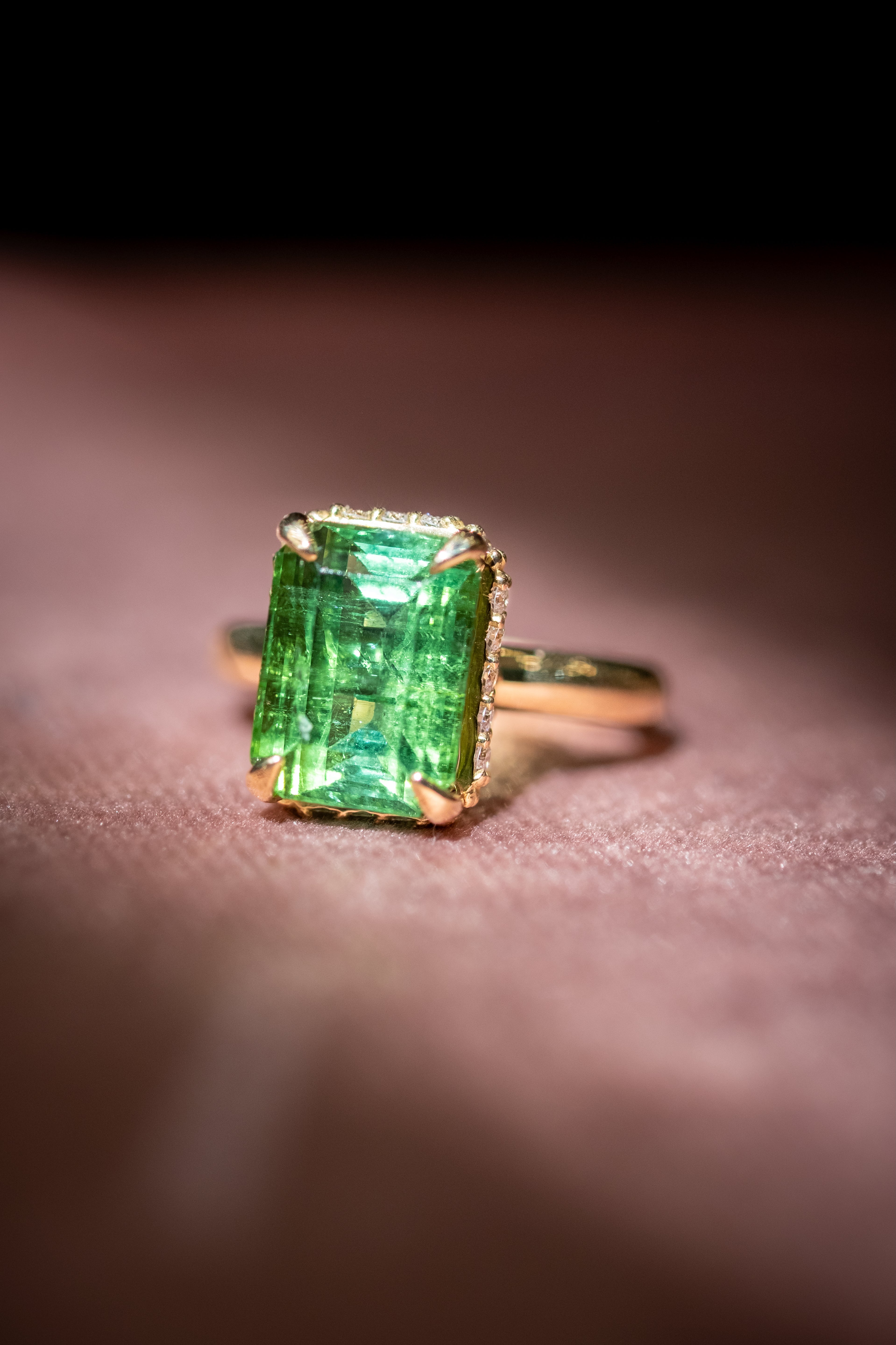 Anello Aurora Verde