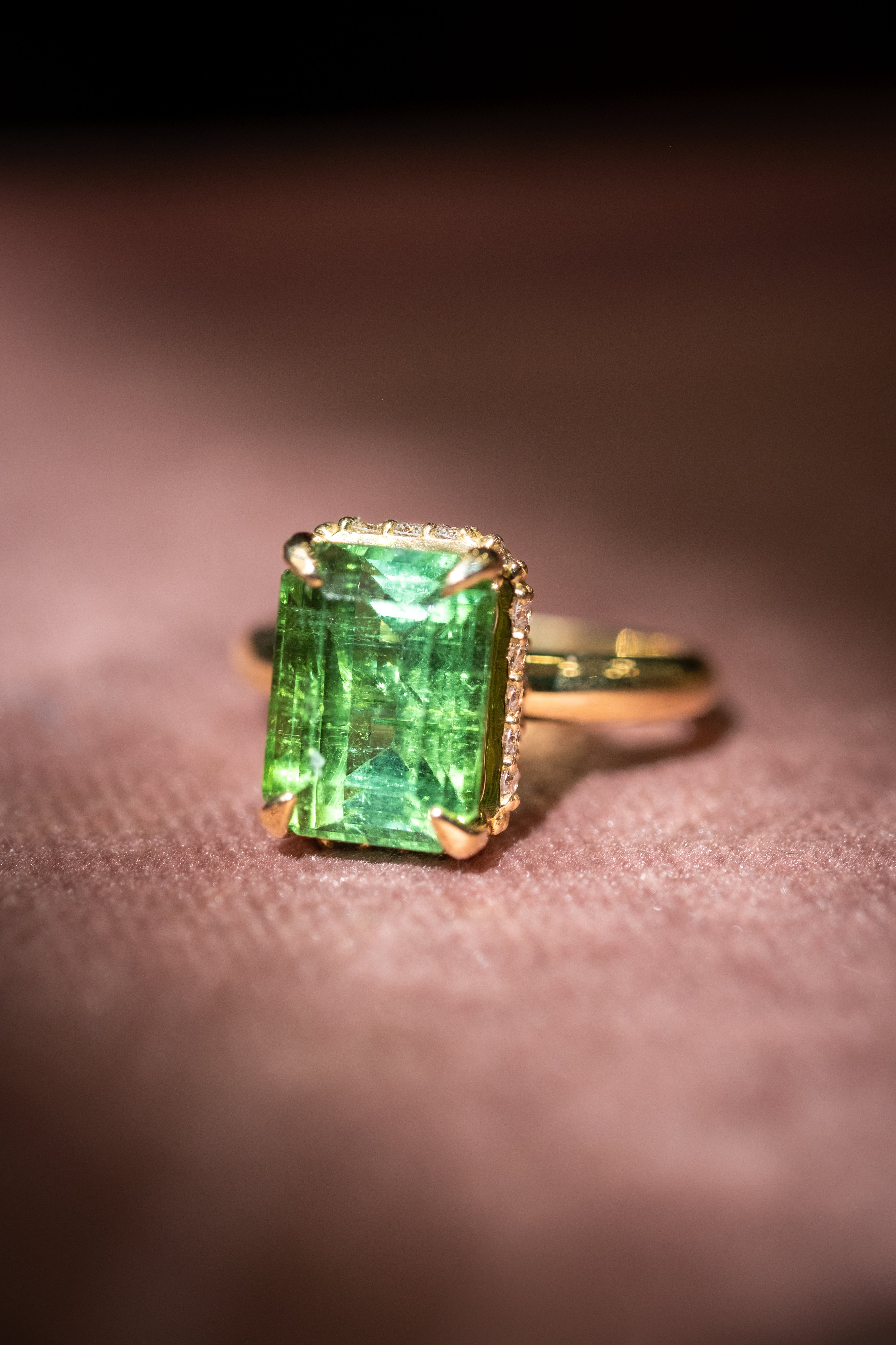 Anello Aurora Verde