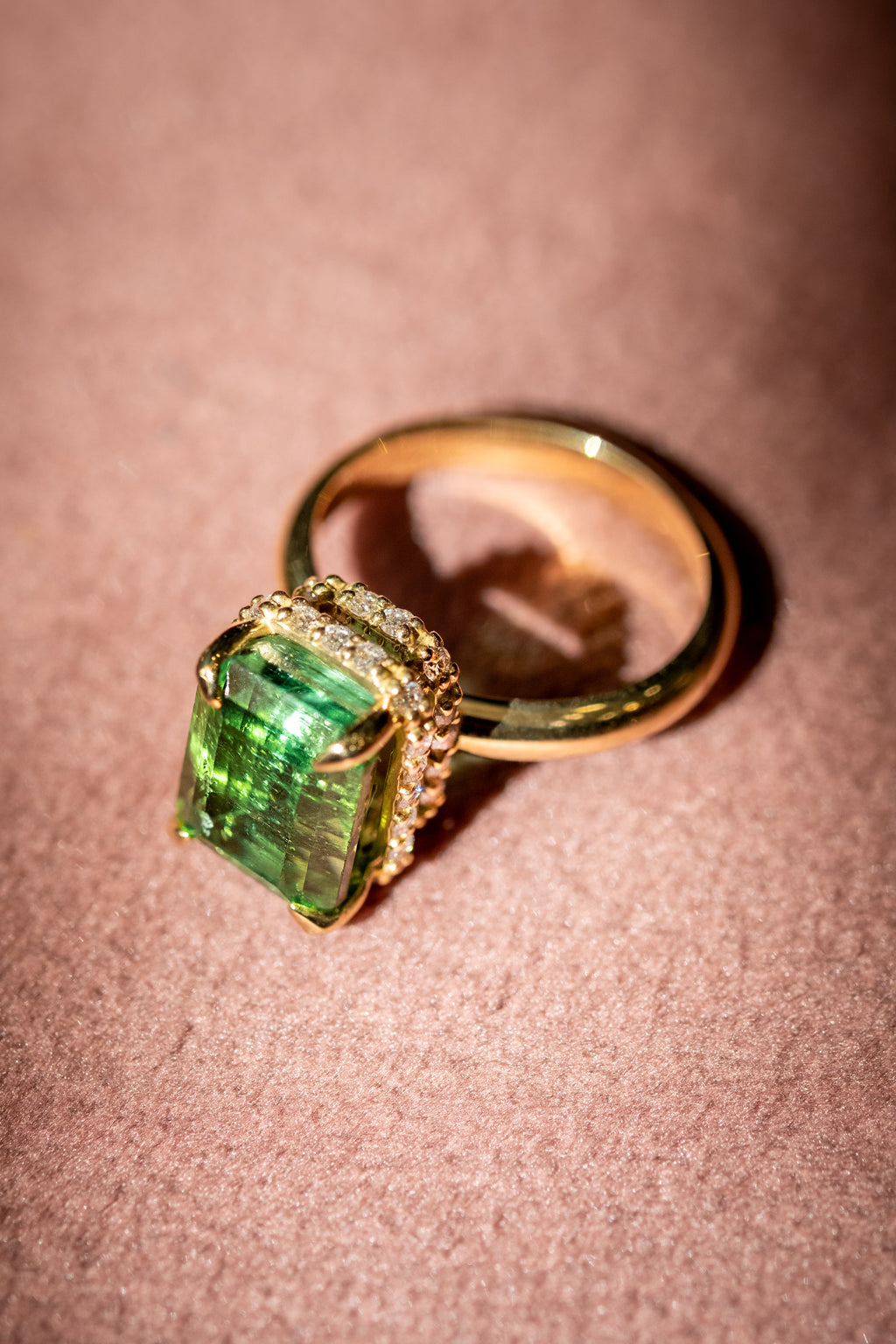 Anello Aurora Verde