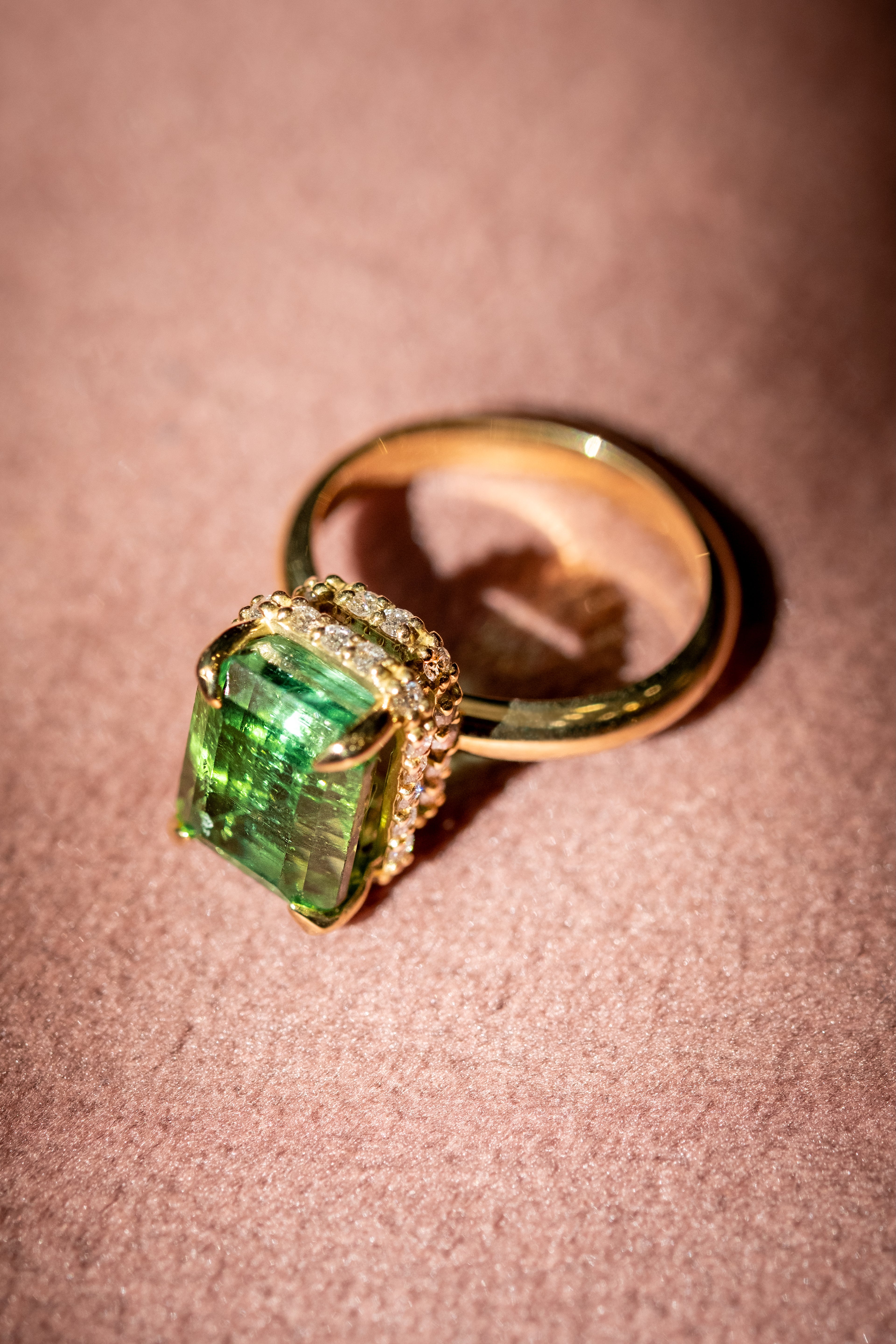 Anello Aurora Verde