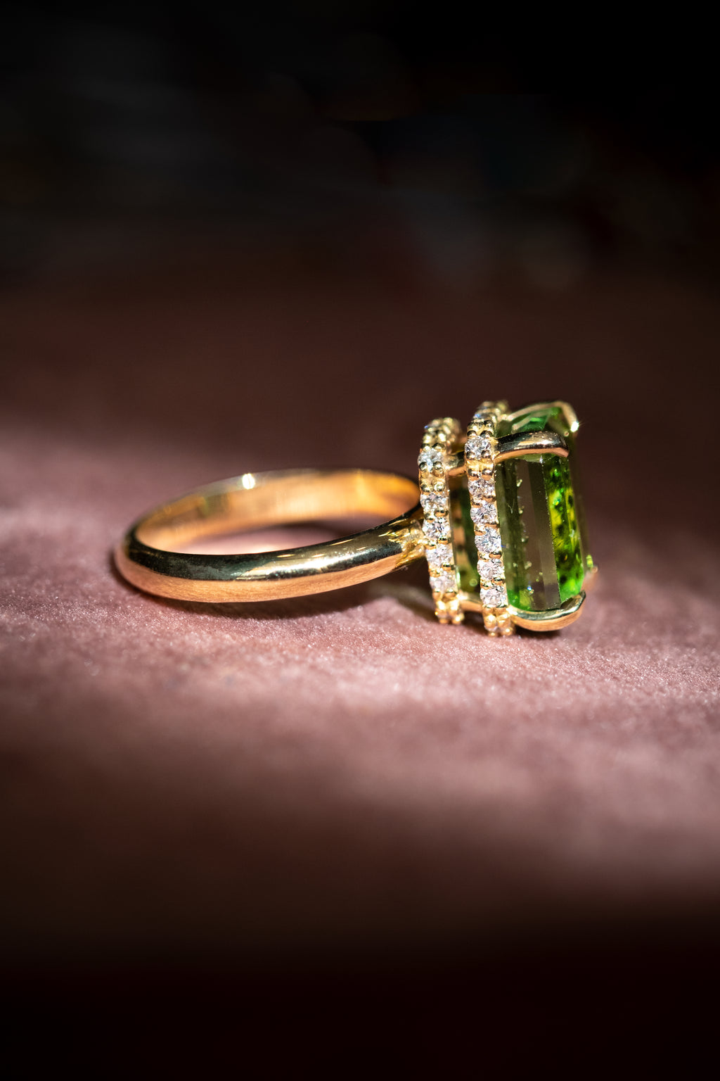 Anello Aurora Verde