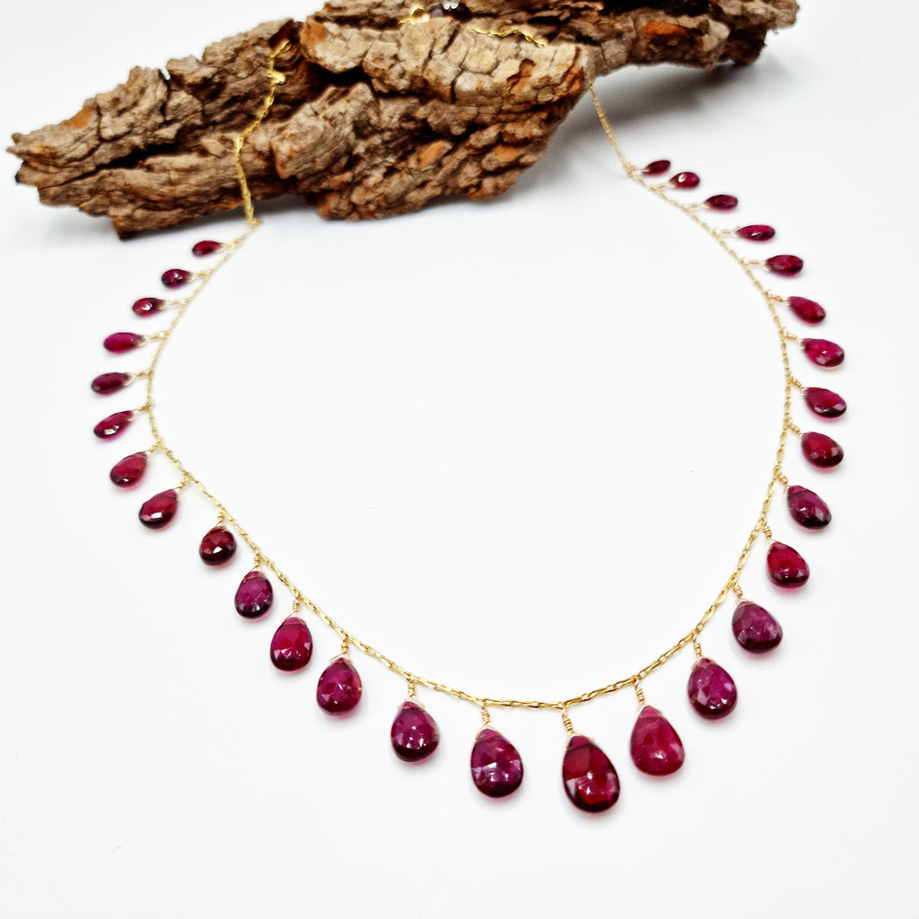 Collana Rubellite