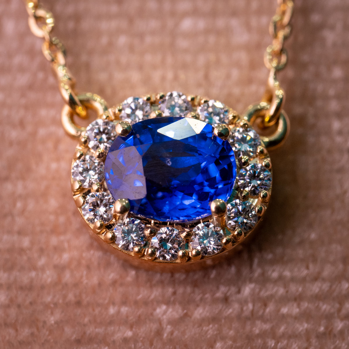 Collana Cilon  Blu Ovale