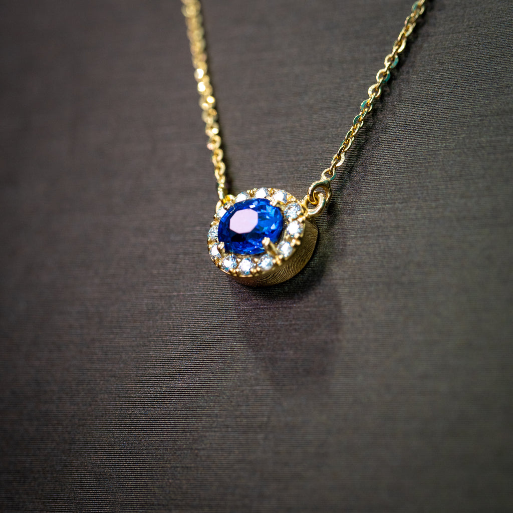 Collana Cilon  Blu Ovale