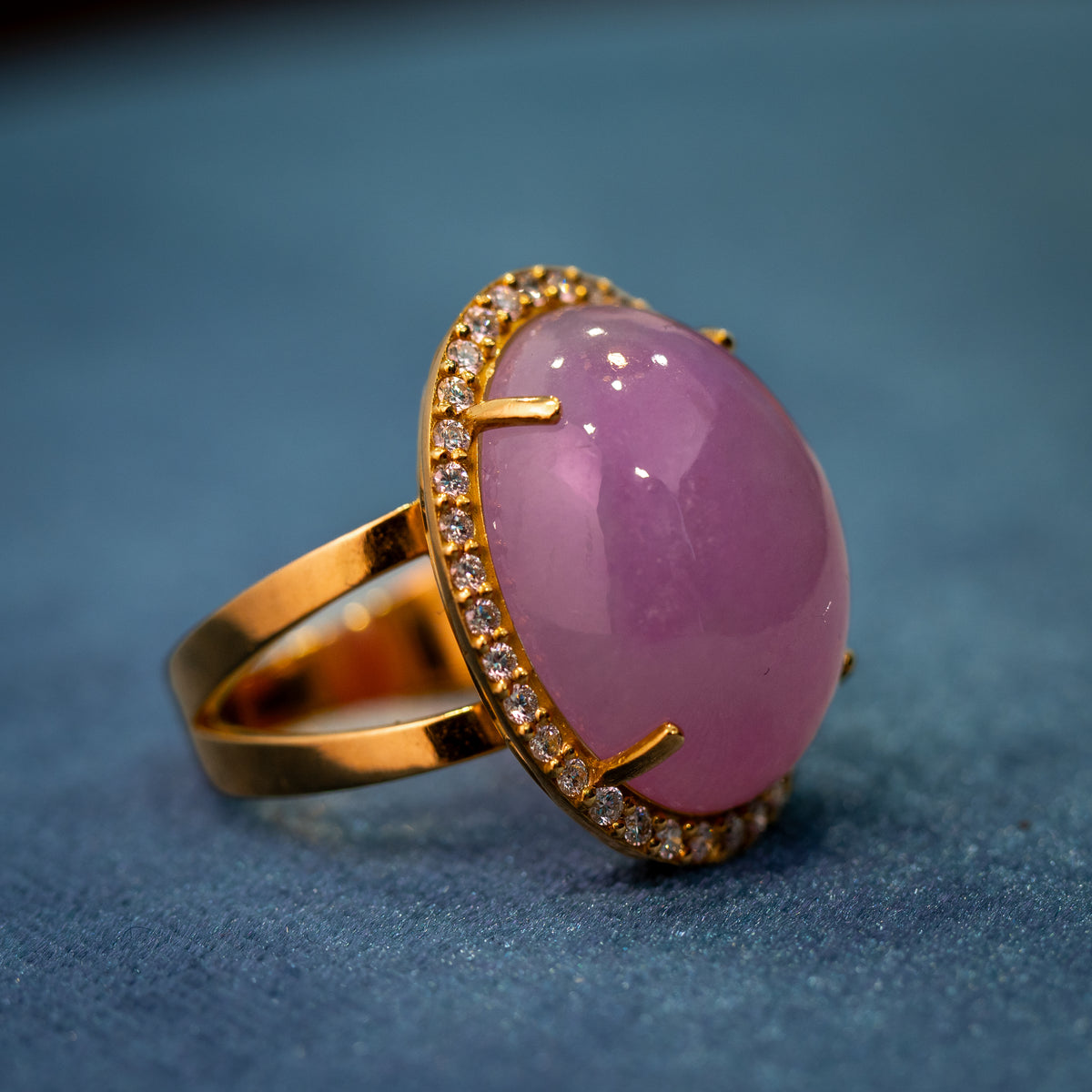 Anello Lavanda - Giada e Diamanti