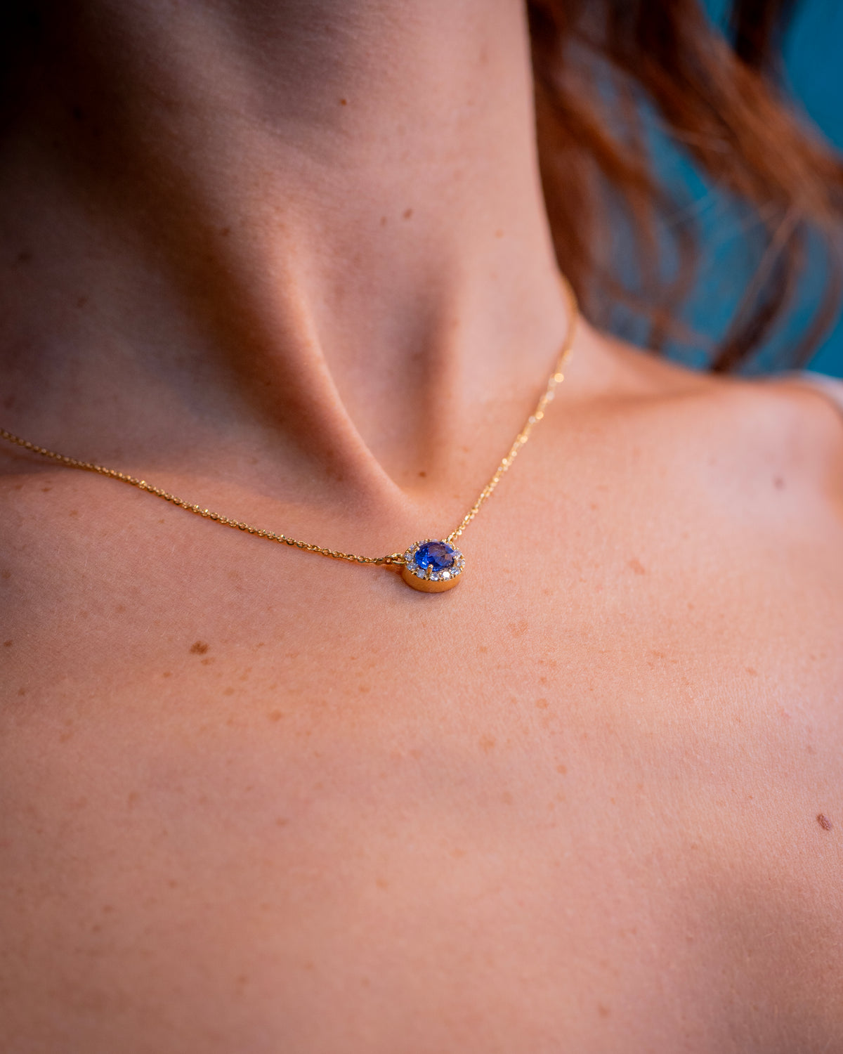 Collana Cilon  Blu Ovale