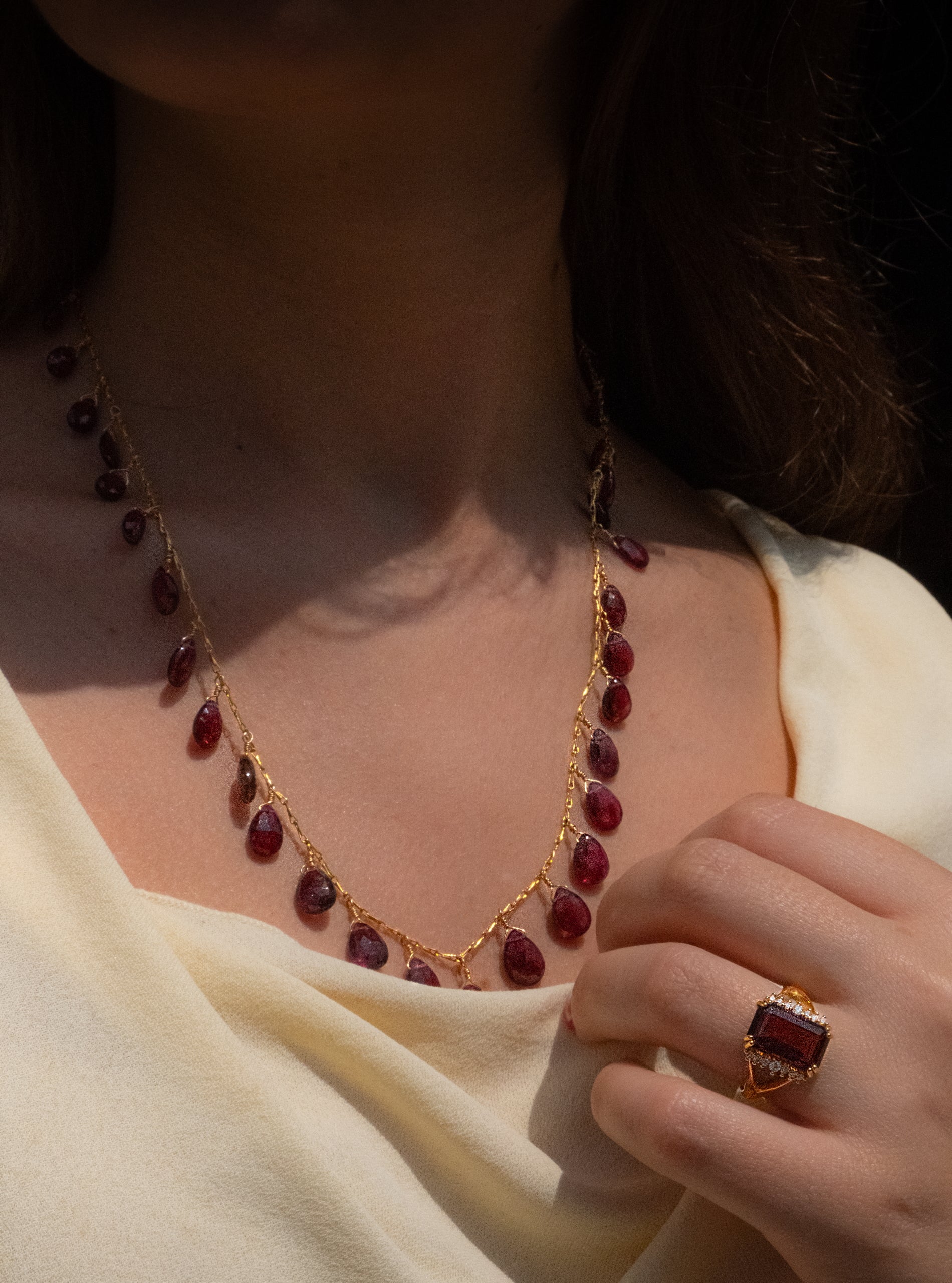 Collana Rubellite