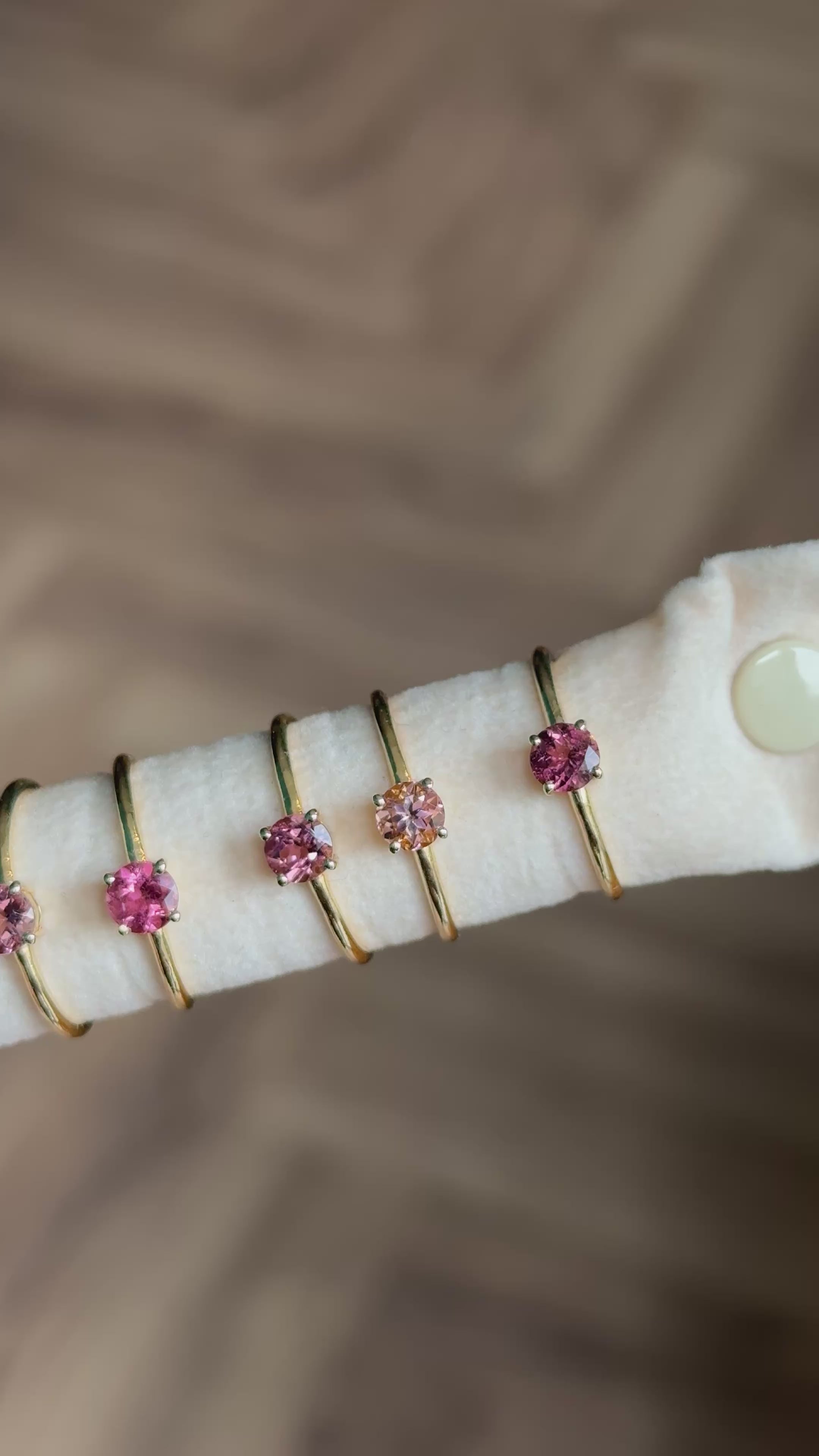 Anello Tormalina Rosa